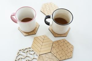 Holzuntersetzer Deco Coasters