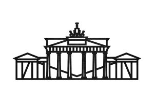 Brandenburger Tor Siluette