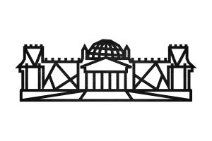 Reichstag Siluette