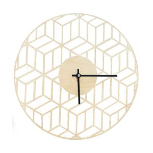 Holzuhr Cube Clock