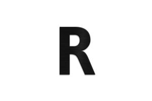 Holzbuchstabe Letter R