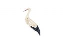 Holzbrosche Stork Brooch