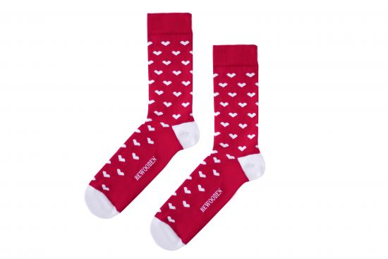 Baumwollsocken, Heart Socks, BeWooden