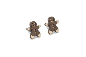 Holzohrringe Gingerbread Earrings