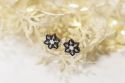 Holzohrringe Brunn Snowflake Earrings