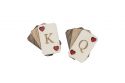 Holzbrosche King of Hearts Brooch