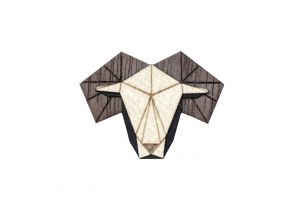 Holzbroche Aries Brooch