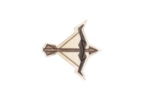 Holzbrosche Sagittarius Brooch