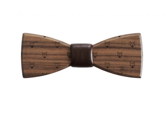 Holzfliege Wolf Bow Tie