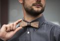 Holzfliege Wolf Bow Tie