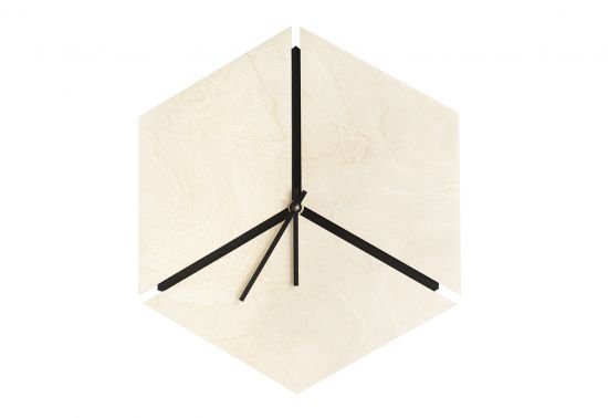 Holzuhr Tetrius Clock