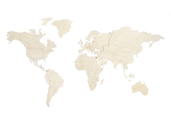 Holzkarte Natural Map