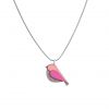 Holzanhänger Pink Bird Pendant