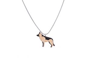 Holzanhänger Walking Shepherd Pendant