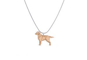 Holzanhänger Walking Labrador Pendant