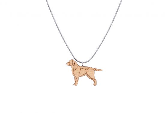 Holzanhänger Walking Labrador Pendant