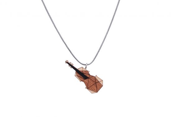 Holzanhänger Violin Pendant