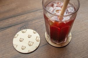 Holzuntersetzer Animal Coasters