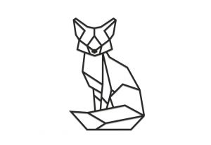 Holzdeko Holzdeko Sitting Fox Siluette