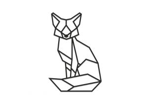  Sitting Fox Siluette