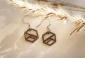 Holzohrringe Hexaline Earrings