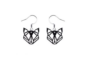 Holzohrringe Black Foxy Earrings