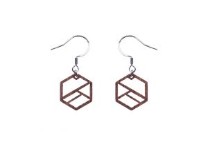 Holzohrringe Hexaline Earrings