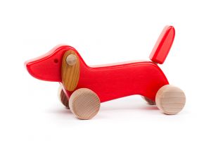 Roter Holz-Dackel