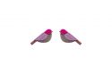 Holzohrringe Purple Cutebird Earrings