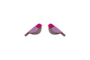 Purple Cutebird Earrings
