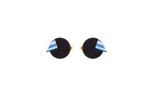 Holzohrringe Black Cutebird Earrings