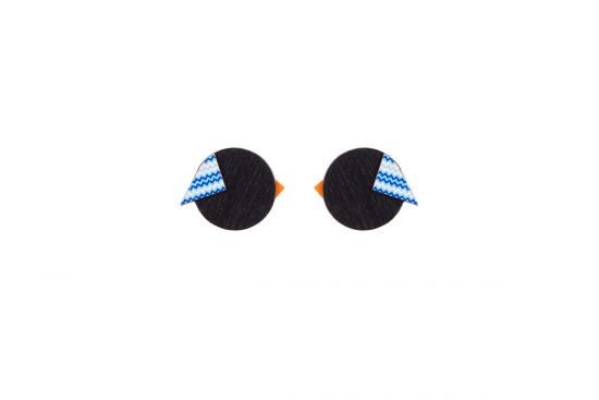 Black Cutebird Earrings