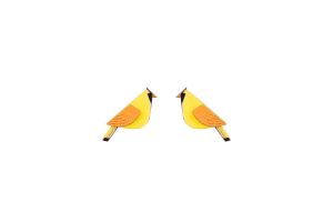 Holzohrringe Sunny Cutebird Earrings