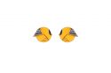Holzohrringe Yellow Cutebird Earrings