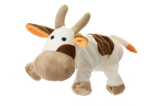 Plüsch-Handpuppe Kuh
