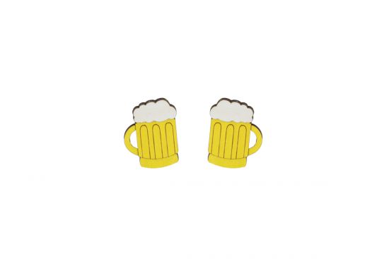 Holzohrringe Beer Earrings