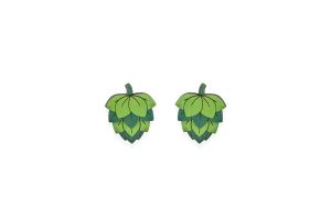 Holzohrringe Hops Earrings