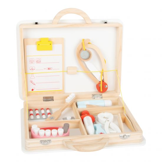 Small Foot Kinder-Arztkoffer für kleine Zahnärzte 2-in-1