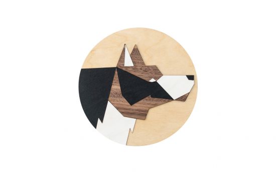 Wolf Wooden Image