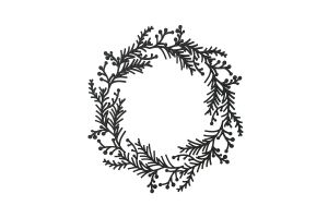 Holzdeko Twig Wreath