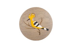 Holzdekoration Hoopoe Wooden Image