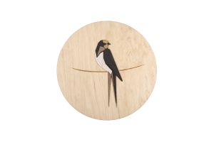 Holzdekoration Swallow Wooden Image