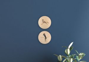 Holzdekoration Swallow Wooden Image