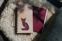 Holznotizbuch mit Fuchs Sitting Fox A5