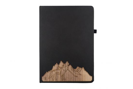 Notizbuch mit Wolf Black Wolfhill A5