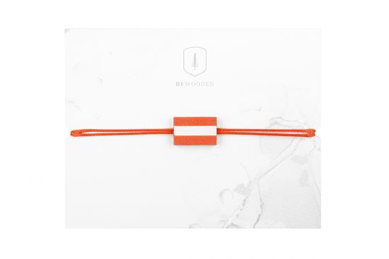Armband Österreich mit Holzflagge Armband Österreich mit Holzflagge