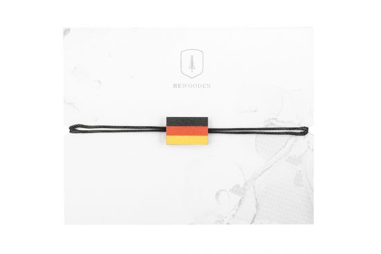 Armband Deutschland mit Holzflagge