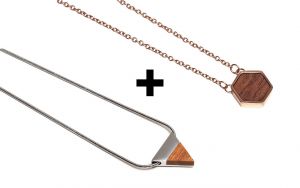 1+1 Metall-Halskette