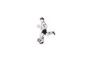 Holzbrosche Football player Brooch