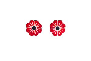 Holzohrringe – Fünfblättrige Blume